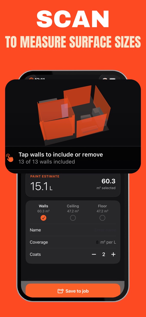 Paint Calculator & Estimator app screenshot